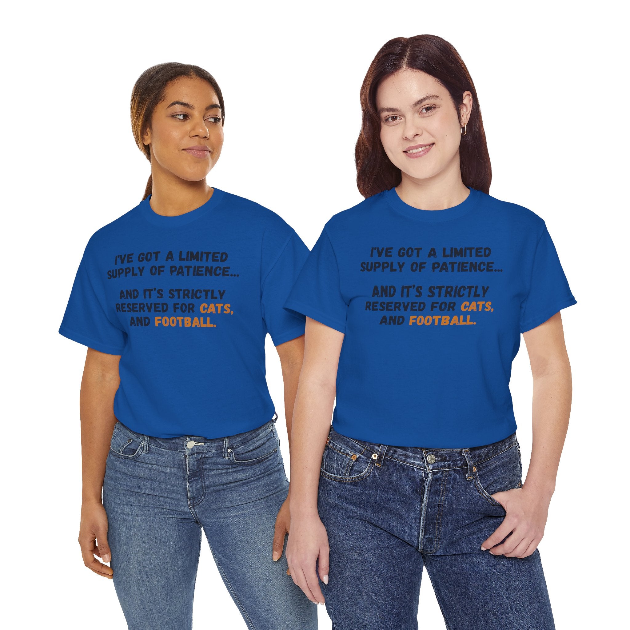 Patience Reserved For Cats and Football T-Shirt