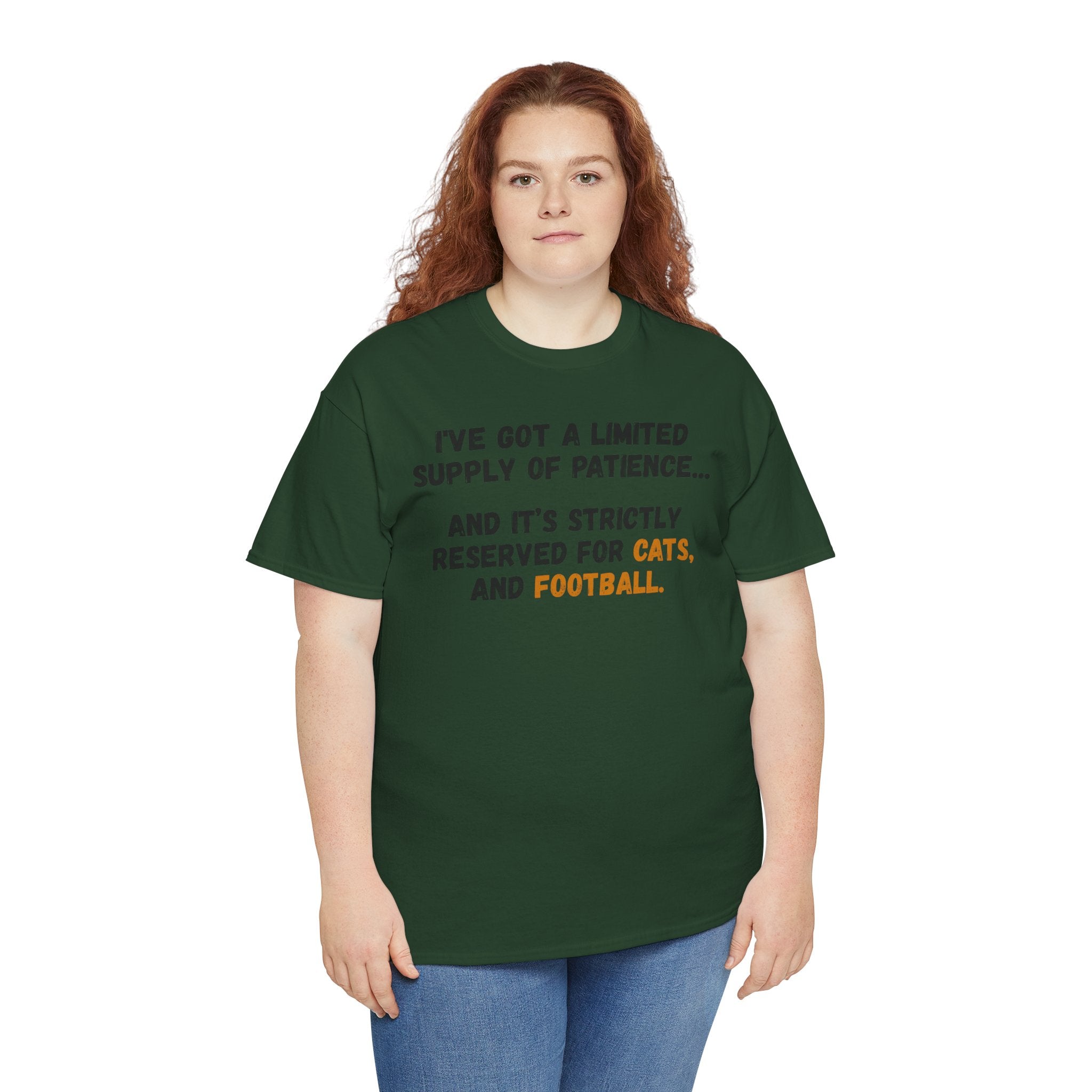 Patience Reserved For Cats and Football T-Shirt