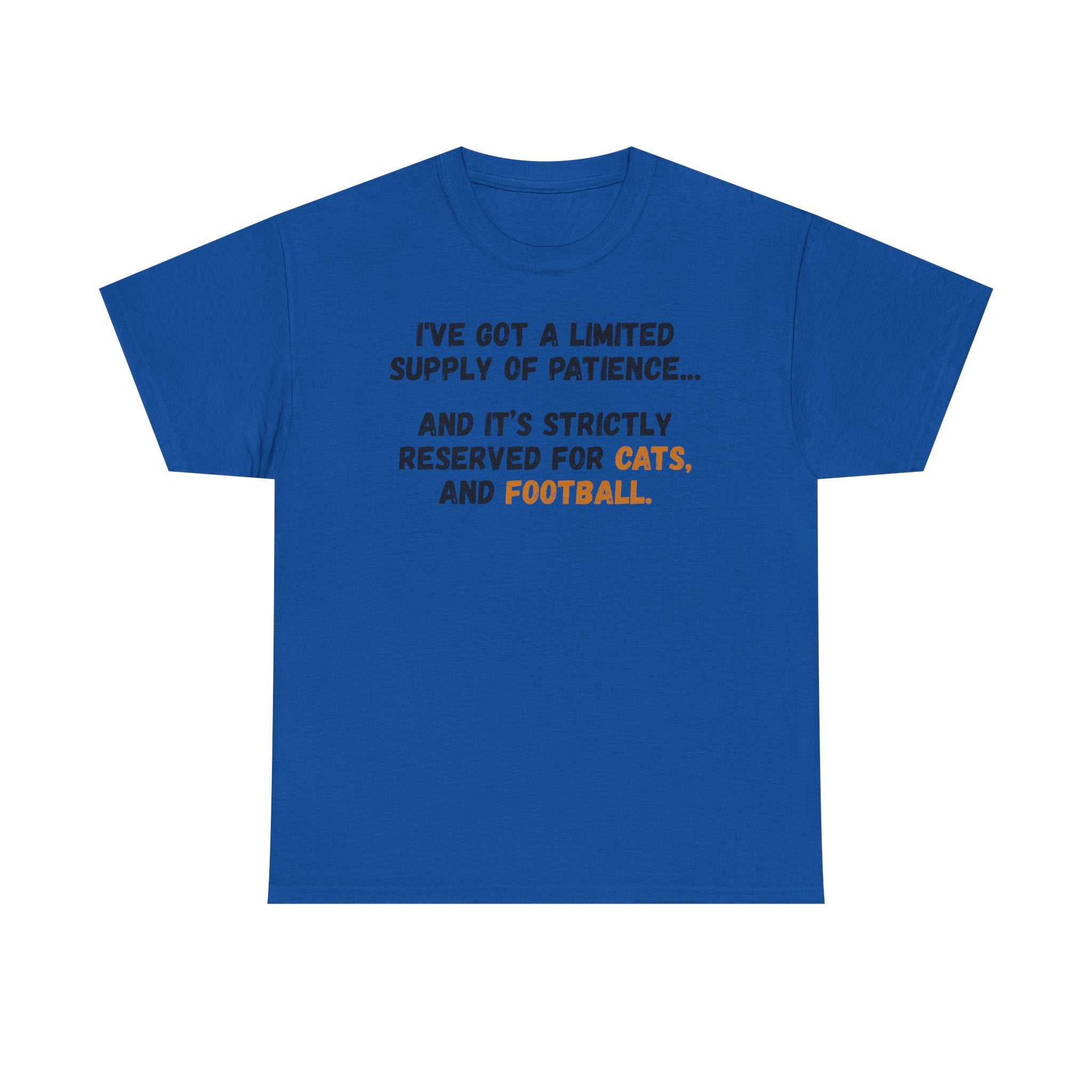 Patience Reserved For Cats and Football T-Shirt