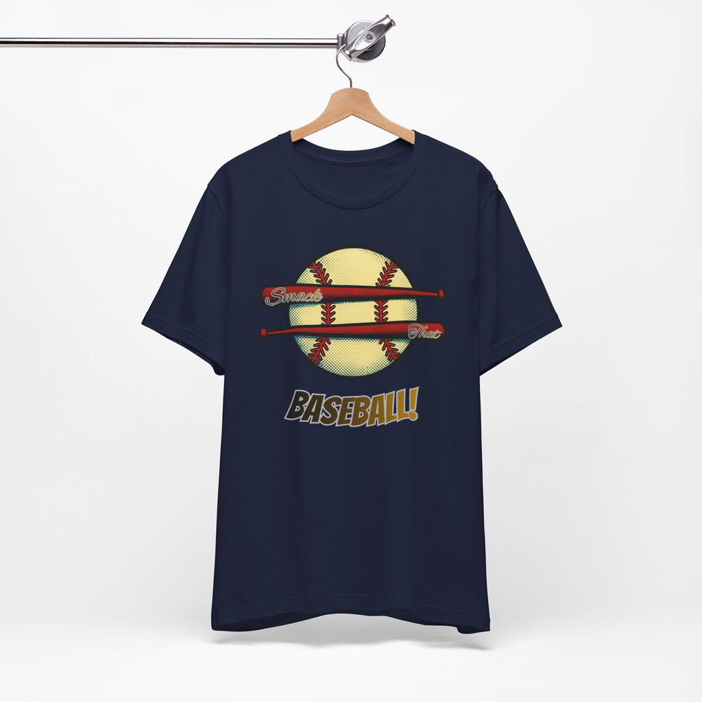 Smack That Baseball Retro Baseball Tee — Bats Graphic Shirt