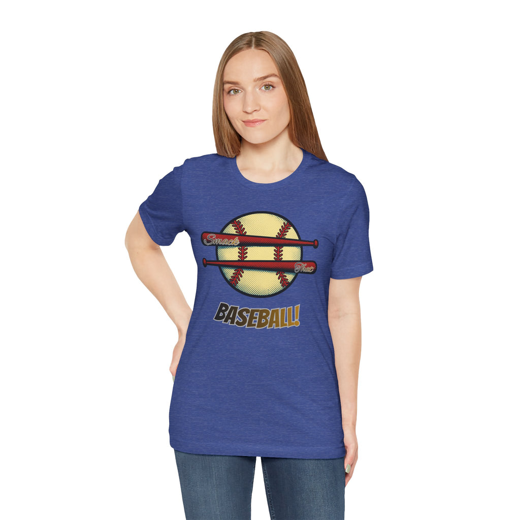 Smack That Baseball Retro Baseball Tee — Bats Graphic Shirt