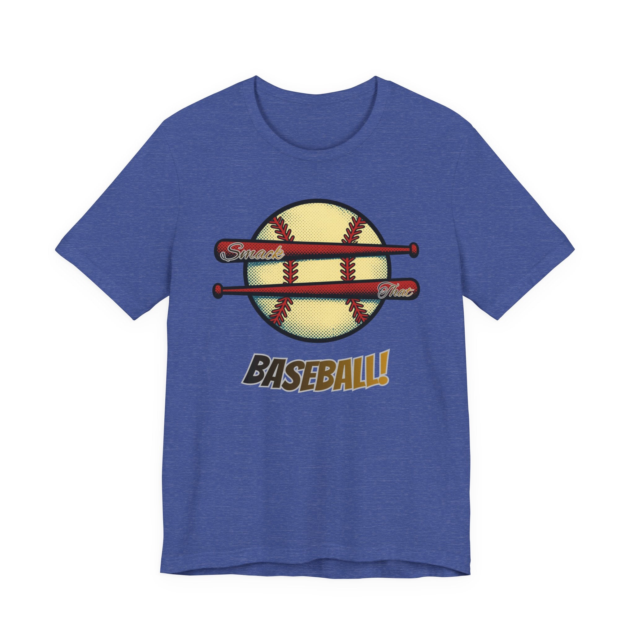 Smack That Baseball Retro Baseball Tee — Bats Graphic Shirt