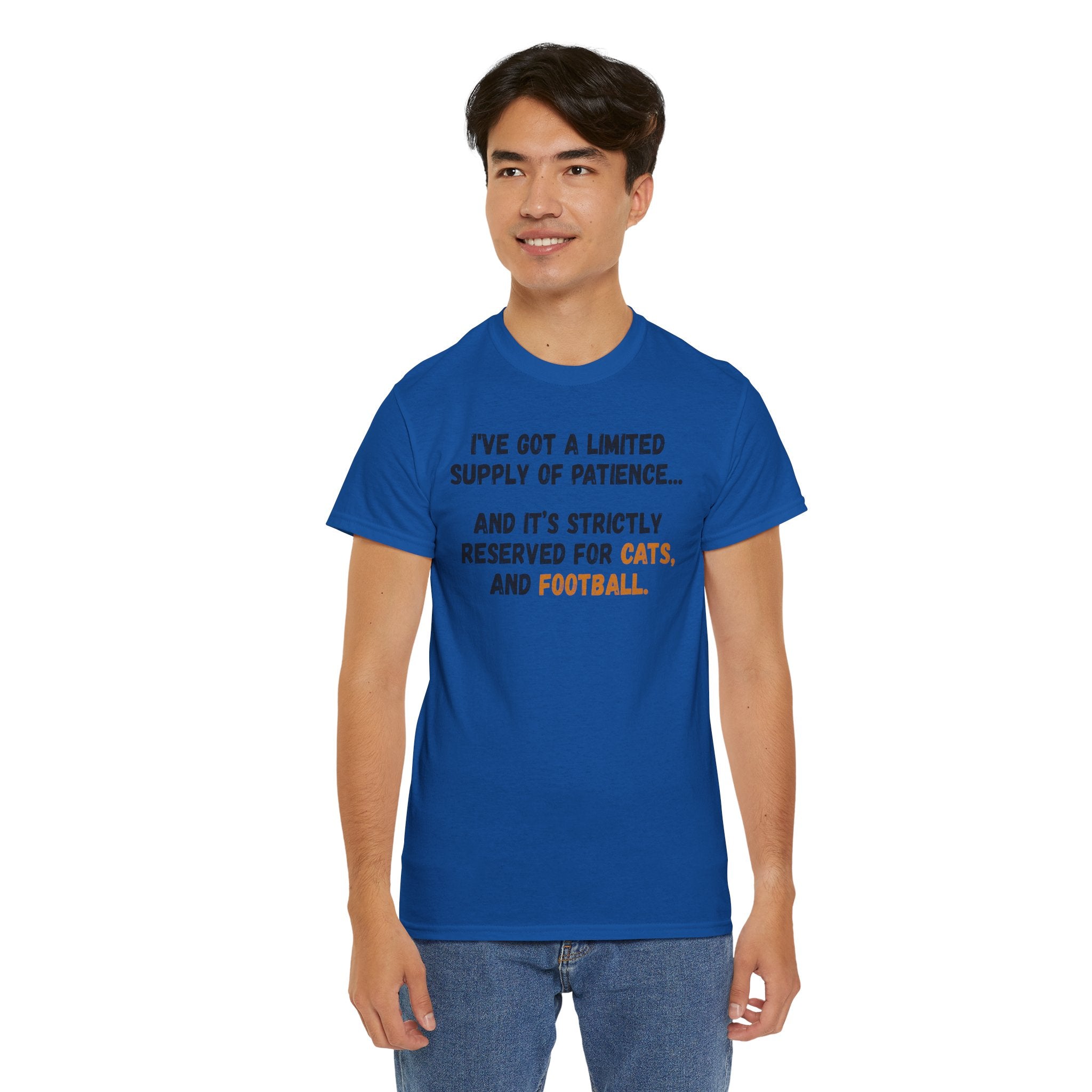 Patience Reserved For Cats and Football T-Shirt