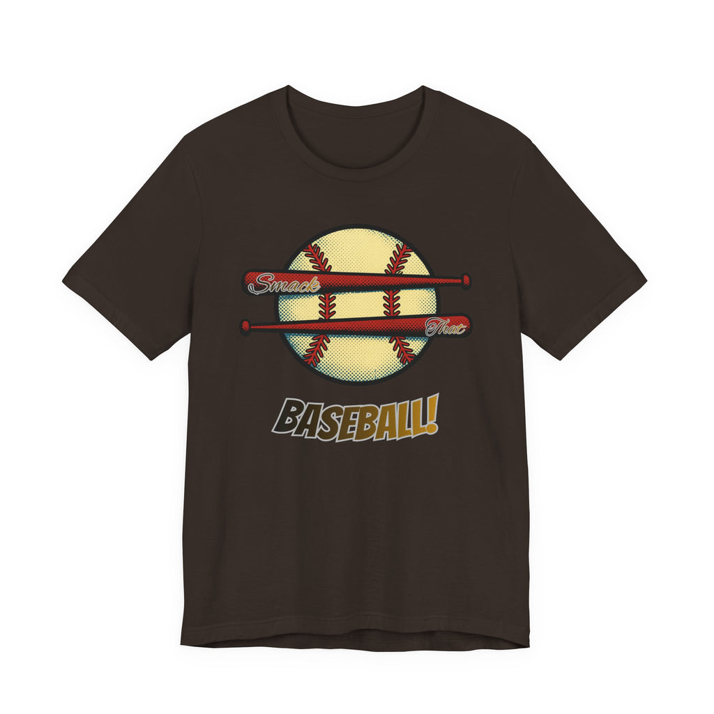 Smack That Baseball Retro Baseball Tee — Bats Graphic Shirt