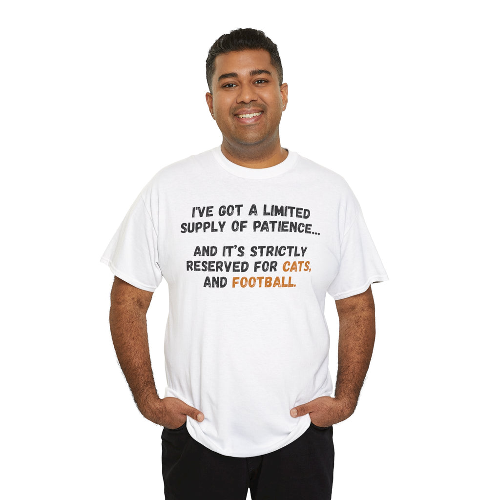 Patience Reserved For Cats and Football T-Shirt
