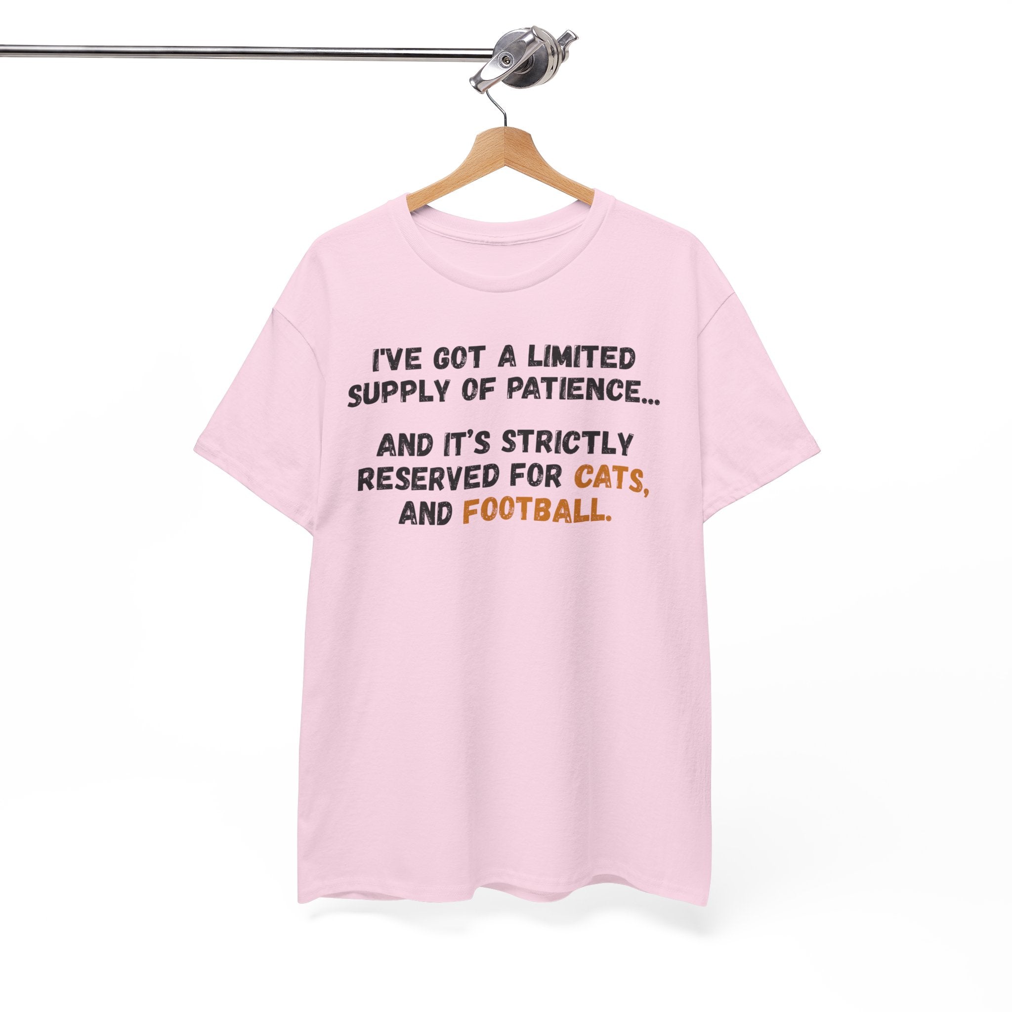 Patience Reserved For Cats and Football T-Shirt