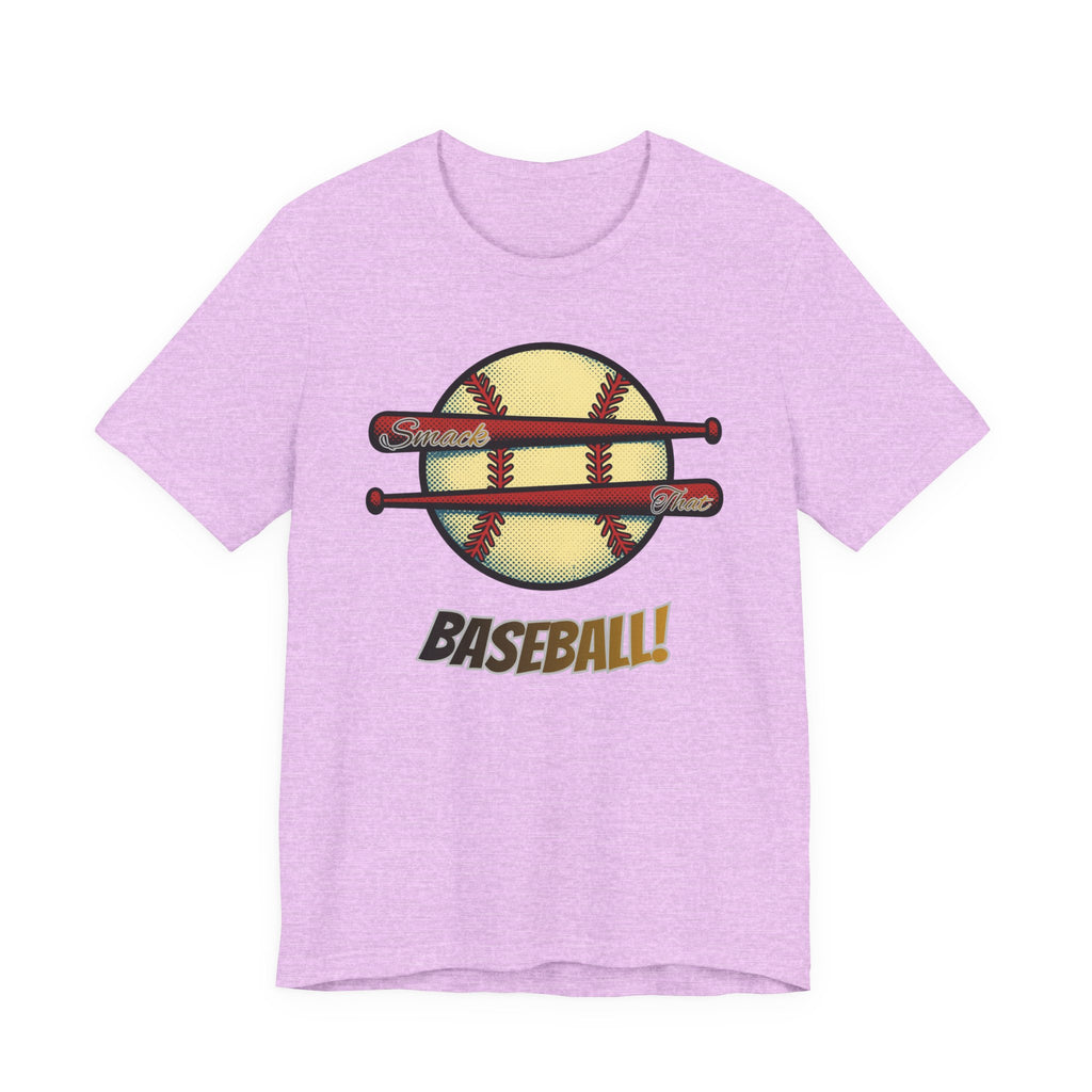 Smack That Baseball Retro Baseball Tee — Bats Graphic Shirt