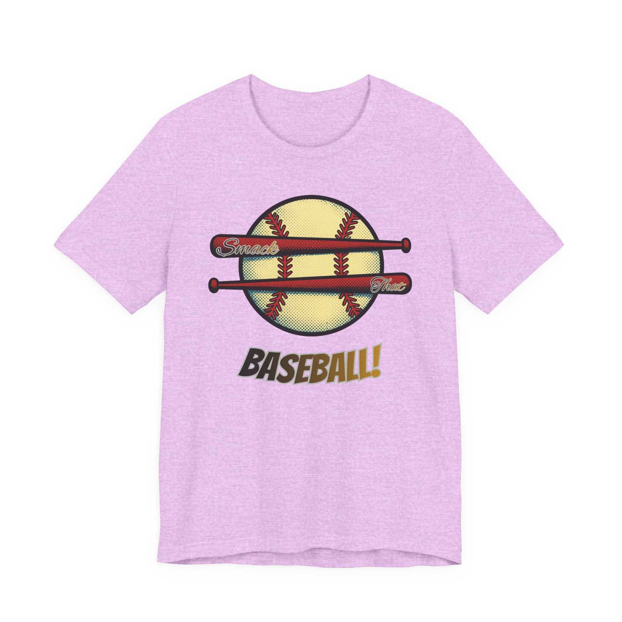 Smack That Baseball Retro Baseball Tee — Bats Graphic Shirt