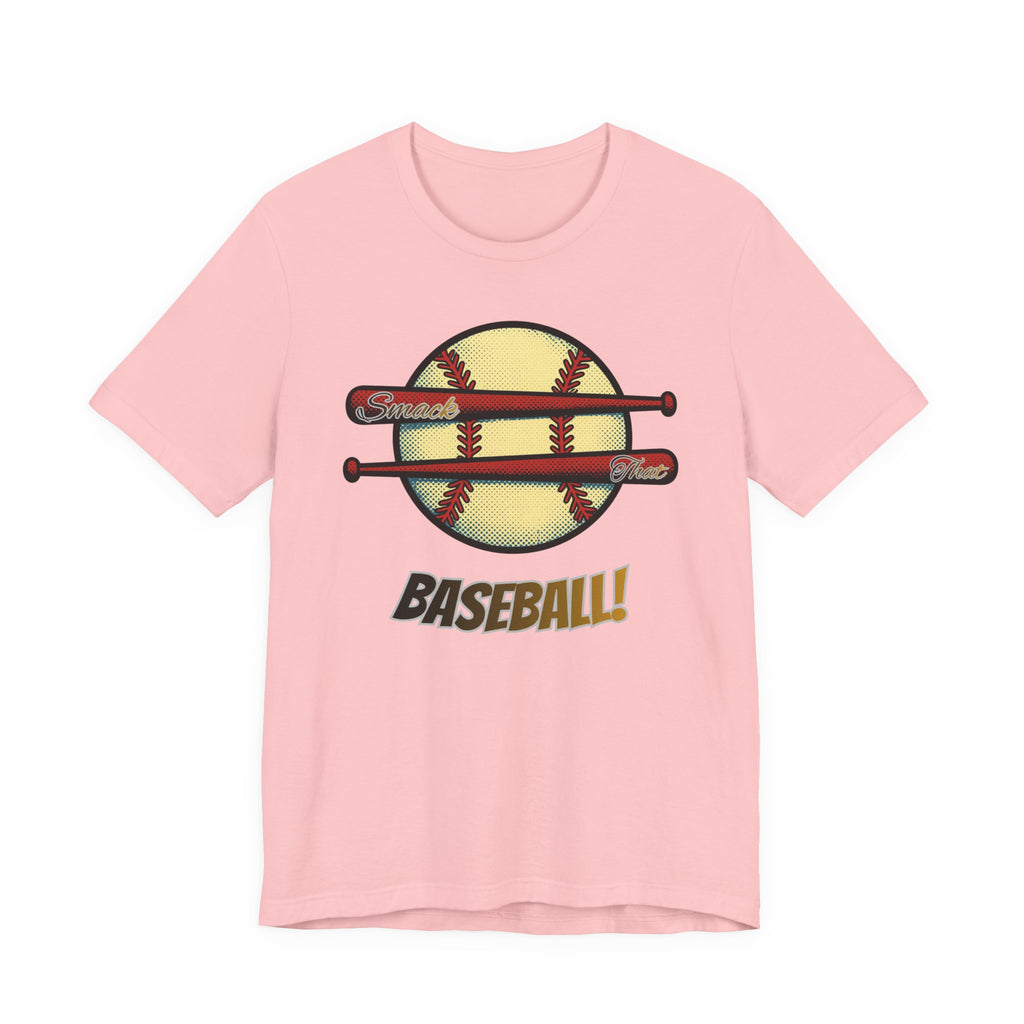 Smack That Baseball Retro Baseball Tee — Bats Graphic Shirt