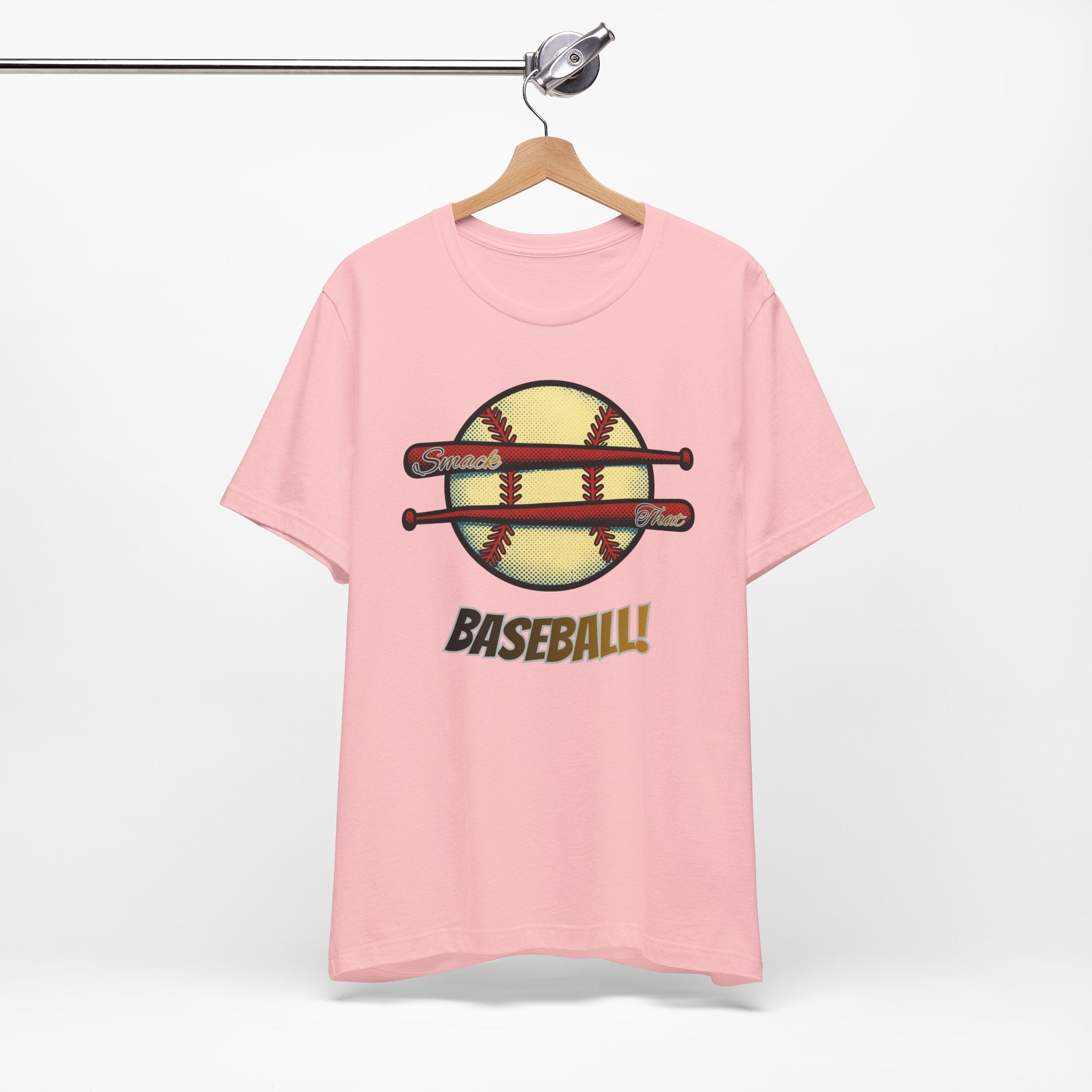 Smack That Baseball Retro Baseball Tee — Bats Graphic Shirt