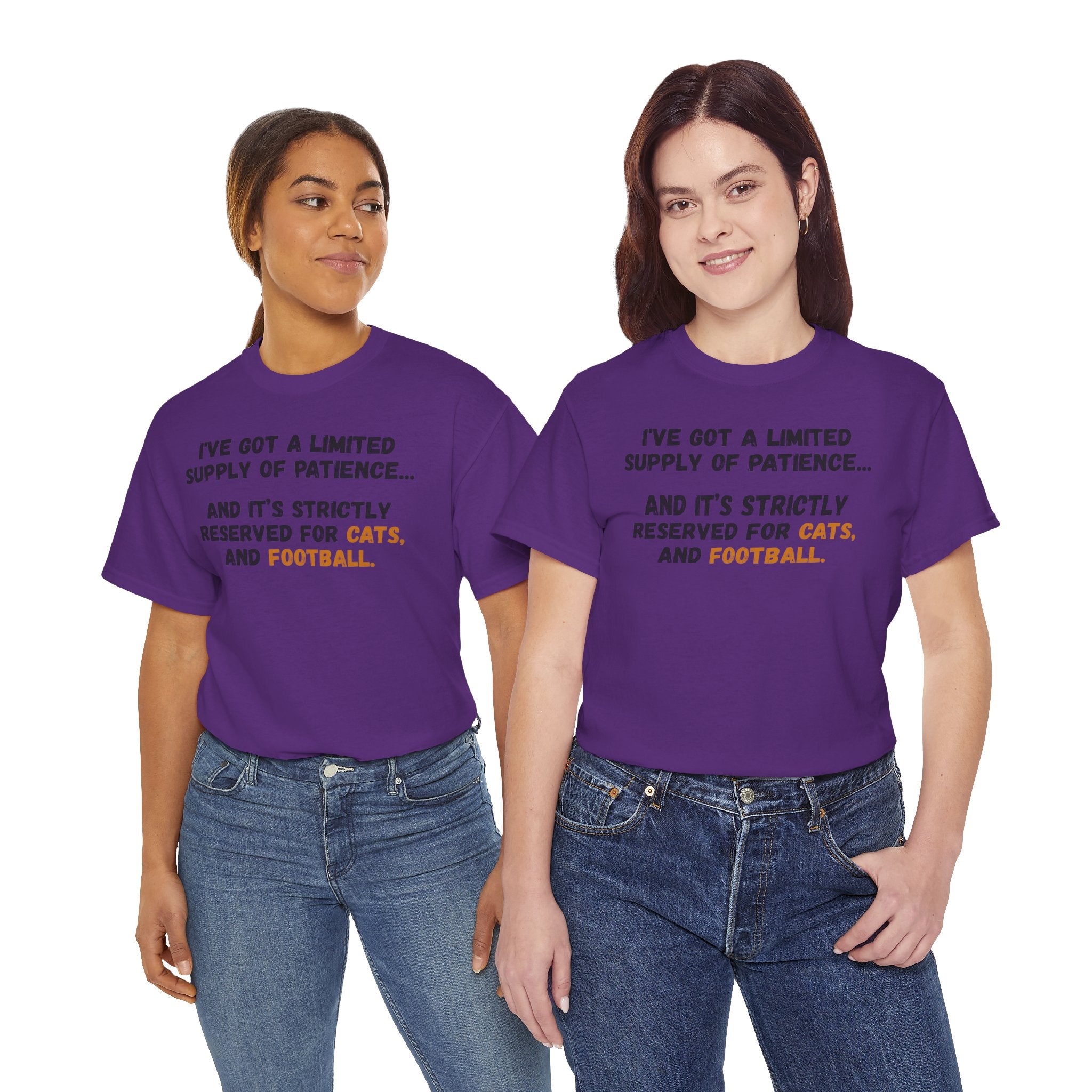 Patience Reserved For Cats and Football T-Shirt