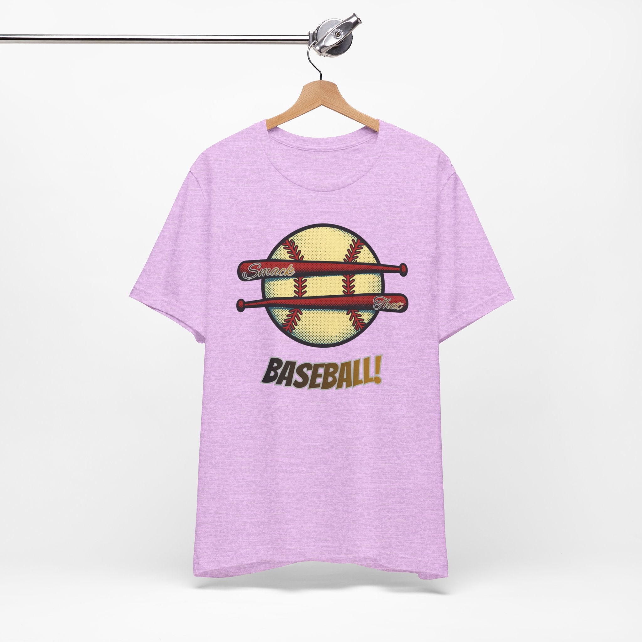 Smack That Baseball Retro Baseball Tee — Bats Graphic Shirt