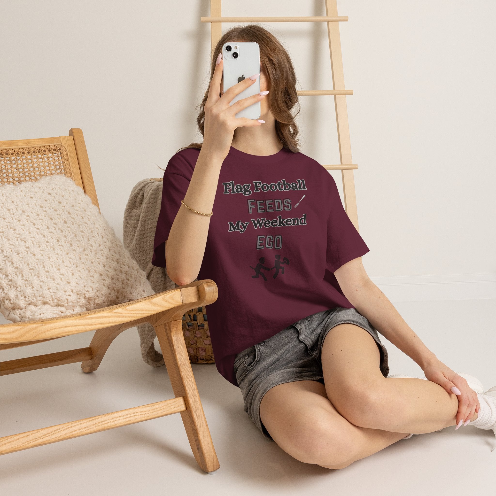 Flag Football Feeds My Weekend Ego Tee