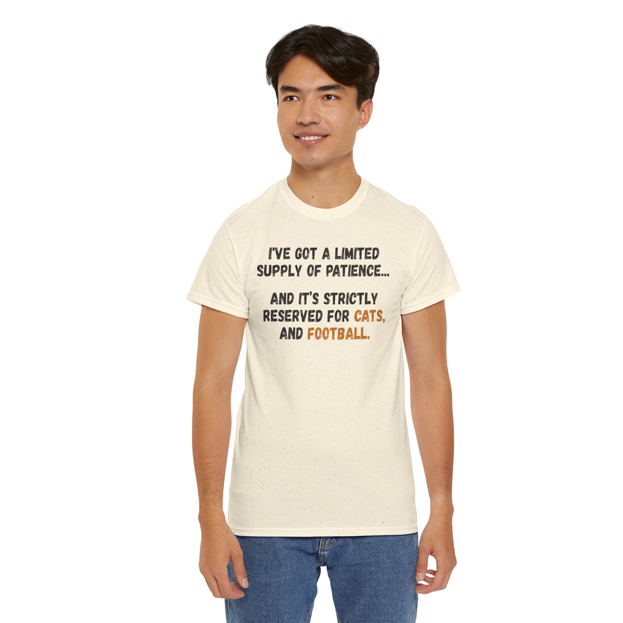 Patience Reserved For Cats and Football T-Shirt