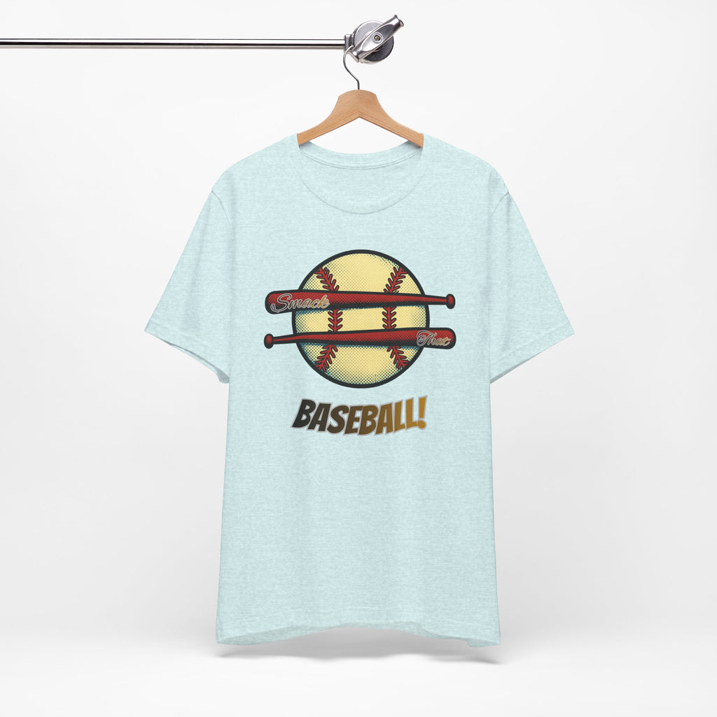 Smack That Baseball Retro Baseball Tee — Bats Graphic Shirt