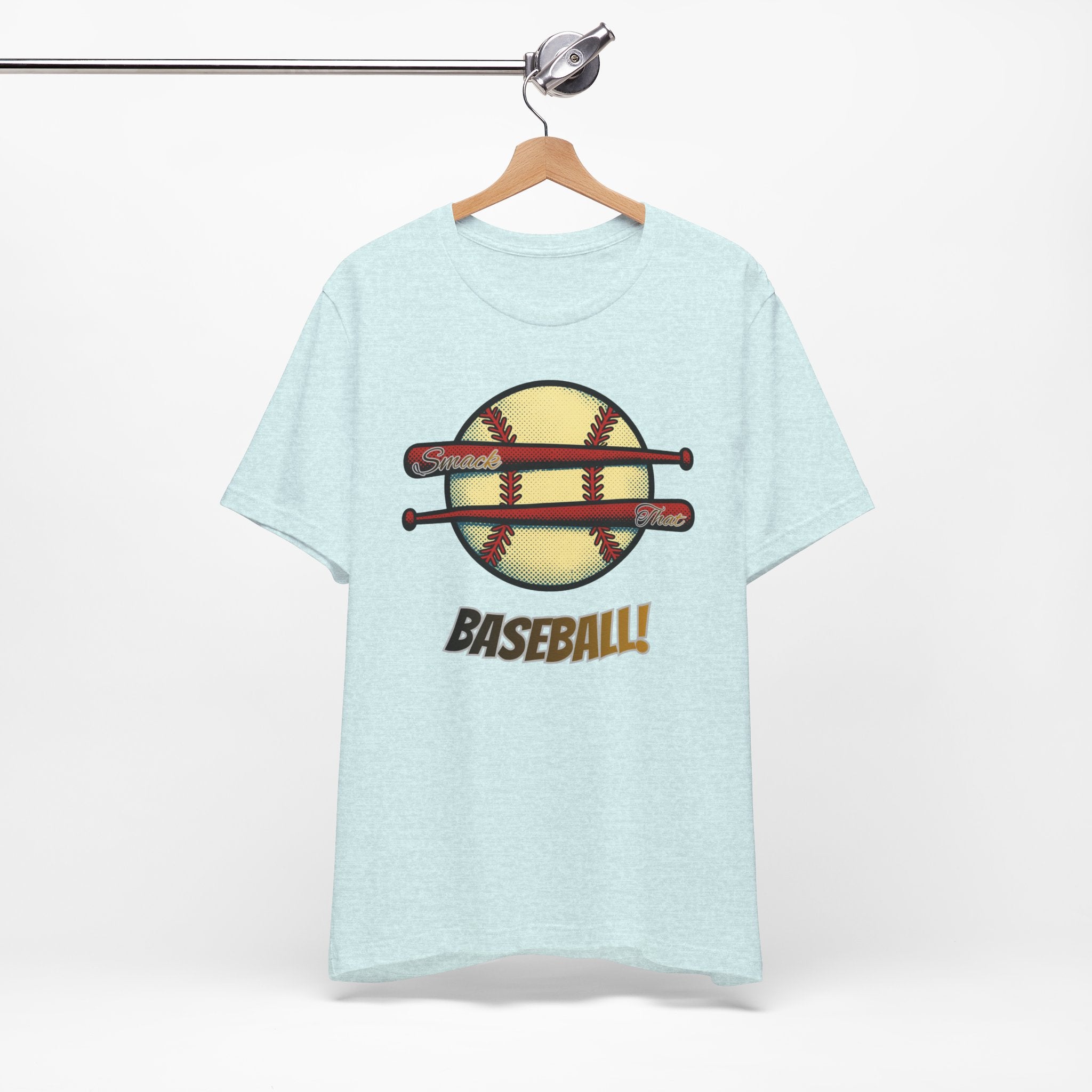 Smack That Baseball Retro Baseball Tee — Bats Graphic Shirt